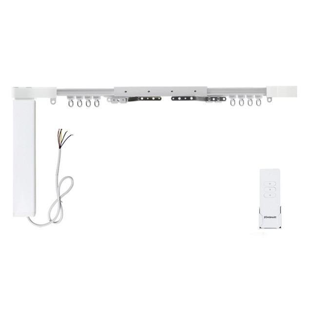 RF Curtain Motor with Remote, With Curtain Track 8.1m