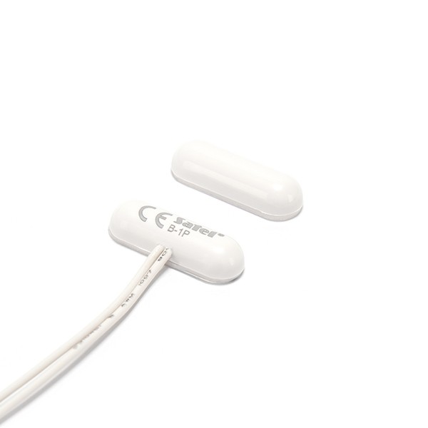 Surface-mounted pill shaped magnetic contact (white) (B-1P)
