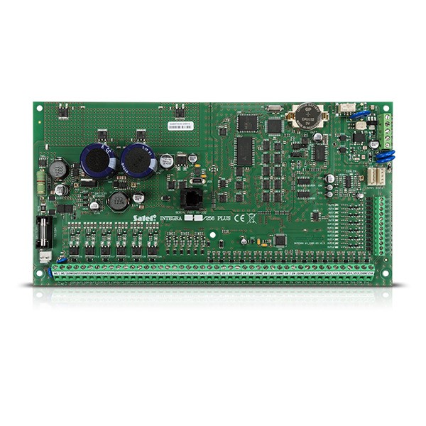 Alarm control panel mainboard, from 16 to 256 zones and outputs, compliant with the GRADE 3 standard (INTEGRA 256 Plus)