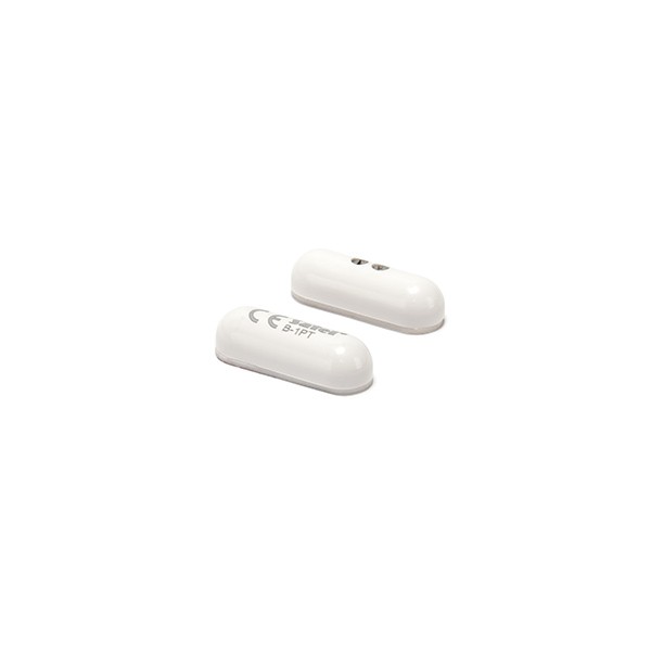 Surface-mounted pill shaped magnetic contact with terminals (white) (B-1PT)