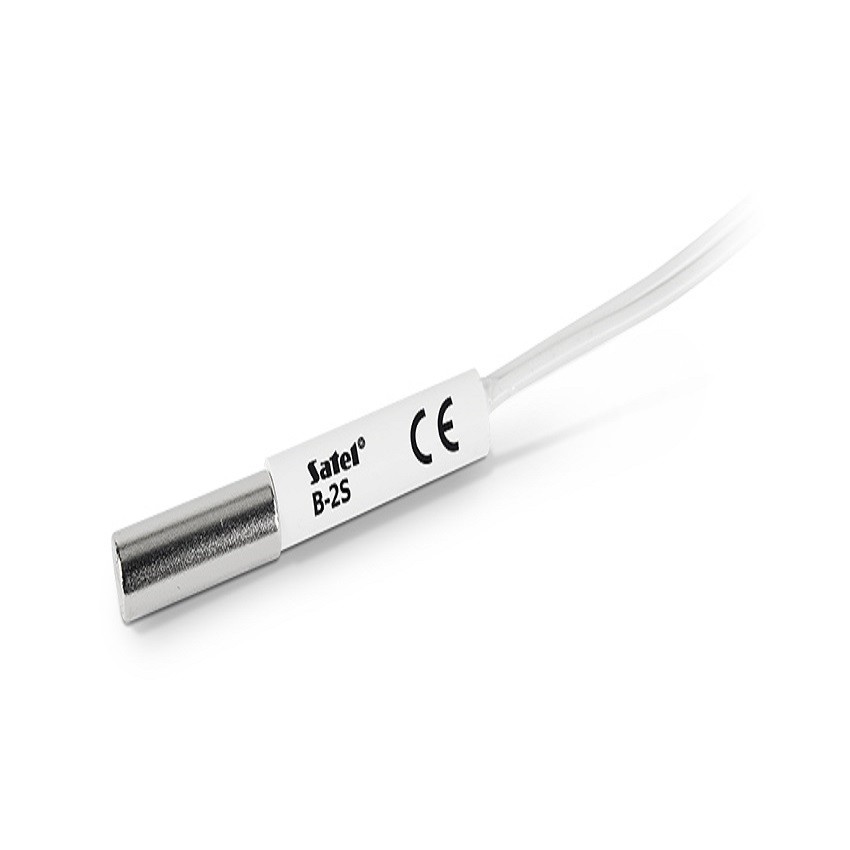 Flush-mounted magnetic contact, Ø 6.5 mm (white) (B-2S)