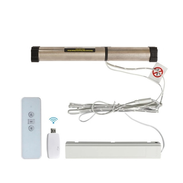 Tuya WiFi Roller Shade Blind Motor Smart Rechargable Motorized Curtain RF Control Timer Alexa Google Home Voice Control